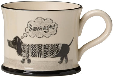 Moorland Pottery Sausage Dog Mug