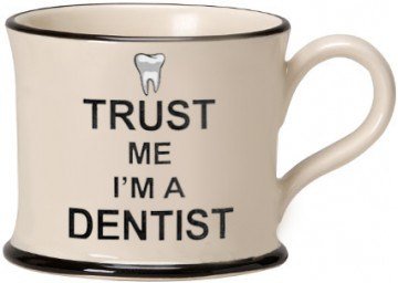 Moorland Pottery 'Trust Me I'm a Dentist' Mug