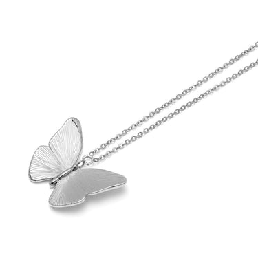 Olivia Burton Butterfly Silver Necklace