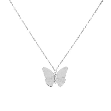 Olivia Burton Butterfly Silver Necklace