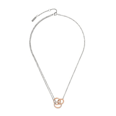 Olivia Burton Entwine Silver & Rose Gold Necklace