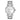 Olivia Burton Floral T-Bar White & Silver Bracelet Watch
