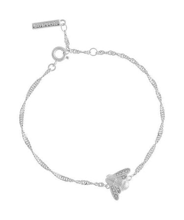 Olivia Burton Glitter Bee Vintage Twist Silver Bracelet