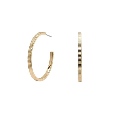 Olivia Burton Linear Gold Hoop Earrings