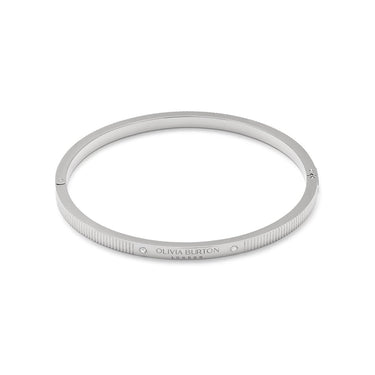 Olivia Burton Linear Silver Bangle