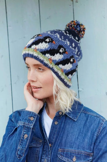 Pachamama Circus Of Puffins Bobble Beanie