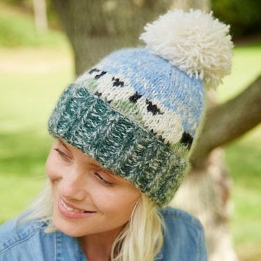 Pachamama Hazy Sheep (Sherpa Fleece) Bobble Beanie