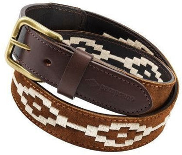 Pampeano Confianza Polo Belt in Tan Suede