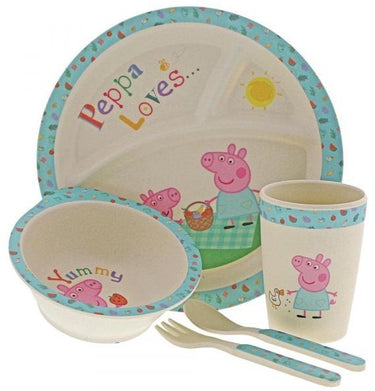 Peppa Pig Bamboo Dinner Set