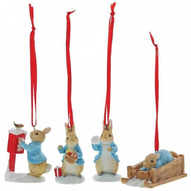 Peter Rabbit Hanging Ornaments Set of 4