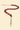 Powder Glasses Chain - Block Ruby