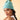 Powder Ingrid Bobble Hat - Aqua & Mustard