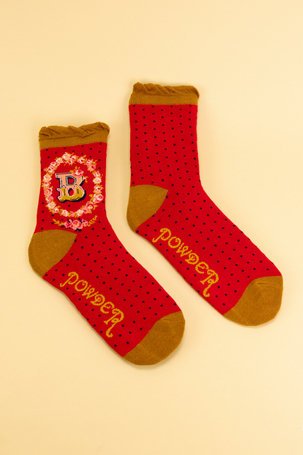 Powder Letter A-Z Socks