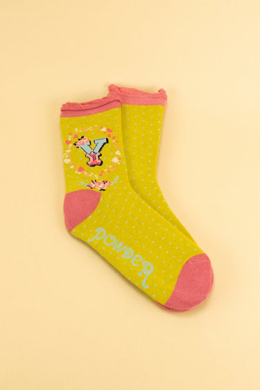 Powder Letter A-Z Socks