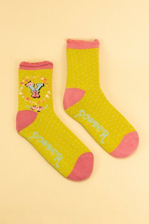 Powder Letter A-Z Socks