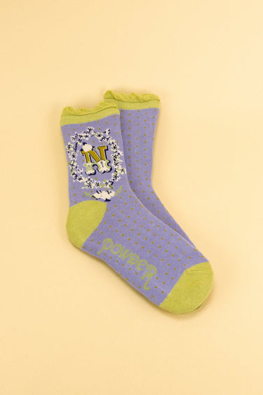 Powder Letter A-Z Socks