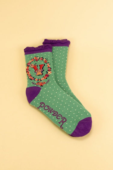 Powder Letter A-Z Socks