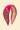 Powder Velvet Beaded Headband - Love Heart in Raspberry
