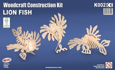 Quay Lion Fish wooden construction kit.