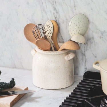 Ravello Pot with Handles in White Ceramic