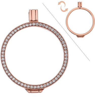 Rose Gold Plated Reversible Coin Keeper - 33m