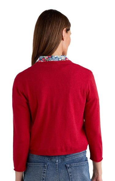 Seasalt Vanessa Cardigan In Sedum Red