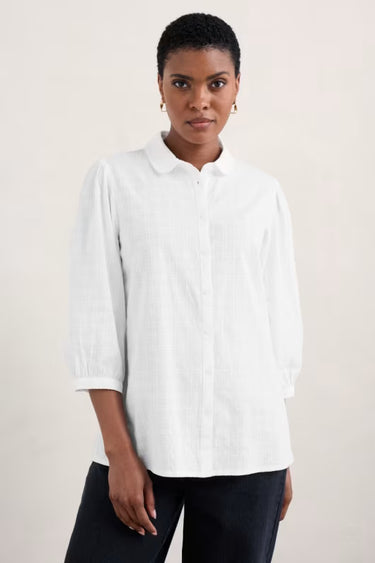 Seasalt Hope Cottage Organic Cotton Blouse - Salt