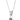 Shrieking Violet Cross Forget-Me-Not Necklace
