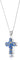 Shrieking Violet Cross Forget-Me-Not Necklace