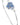 Shrieking Violet Forget Me Not Heart Bangle