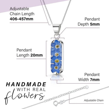 Shrieking Violet Forget Me Not 'Leela' Pendant