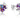 Shrieking Violet Purple Haze Stud Heart Earrings