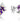 Shrieking Violet Purple Haze Stud Heart Earrings