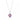 Shrieking Violet Silver Round Pendant - Purple Haze