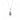 Shrieking Violet Silver Teardrop Pendant - Forget Me Not