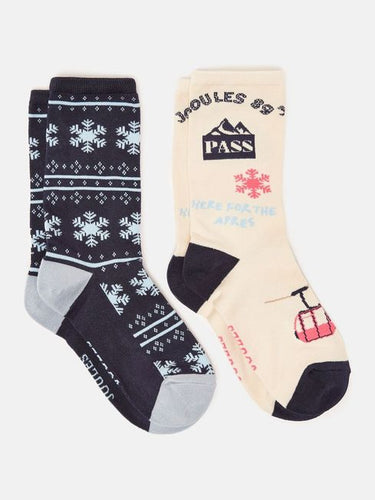 Joules Women's Everyday 2 Pack Socks