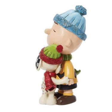 Snoopy and Charlie Brown Hugging Figurine