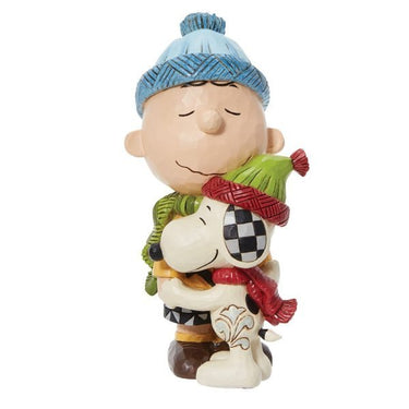 Snoopy and Charlie Brown Hugging Figurine