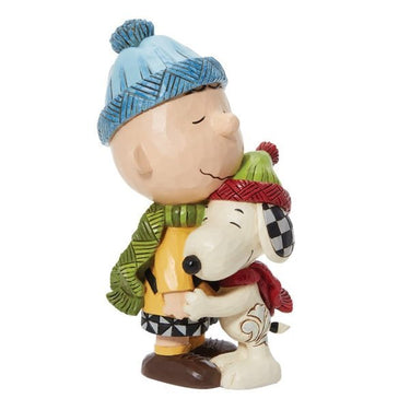 Snoopy and Charlie Brown Hugging Figurine