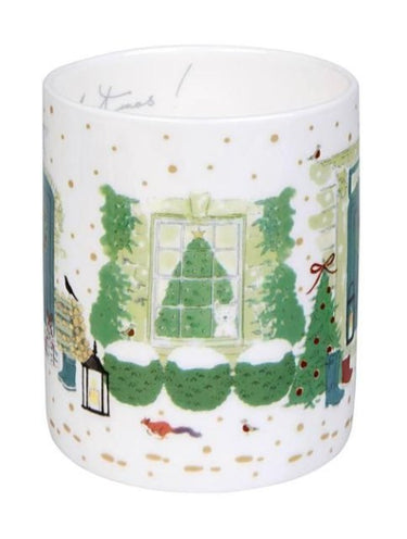 Sophie Allport Christmas Mug Holly & Berry Door