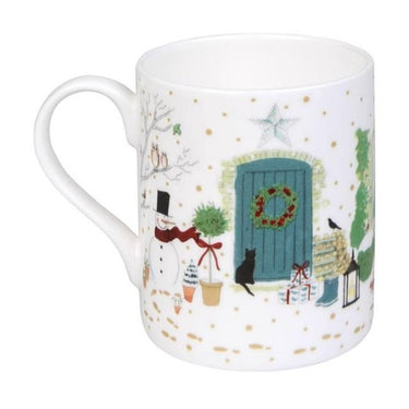 Sophie Allport Christmas Mug Holly & Berry Door