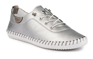 St Ives Leather Plimsoll