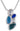 St Justin Dew Drop Pendant on 16' Sterling Silver Snake Chain