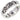 St Justin Four Knot Silver Ring