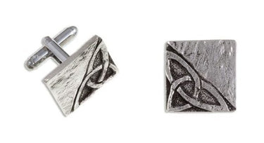 St Justin Slate knot T-bar Cufflinks