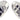St Justin Small planished heart stud earrings
