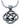 St Justin Square Knot Pendant on 18' Snake Chain