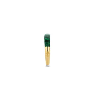 Ti Sento Gilded with Malachite Green Inlay Ring - 12230MA