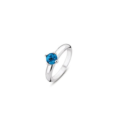 Ti Sento Milano Blue Crystal Ring 12126DB