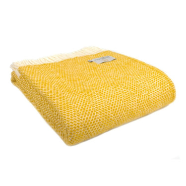 Tweedmill Beehive Textured Welsh Wool Throw 150 x 183cm